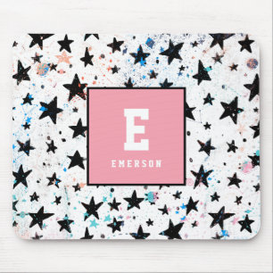 stars and space fun astronomy pattern mouse pad