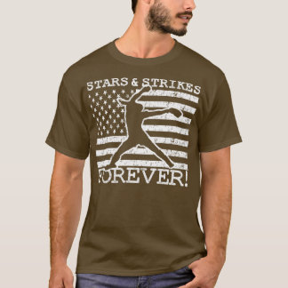 Stars and Strikes Forever Fastpitch Softball Pitch T-Shirt