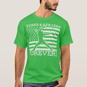 Stars and Strikes Forever Fastpitch Softball Pitch T-Shirt
