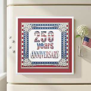 Stars And Stripes 250 Years Anniversary Patriotic Magnet