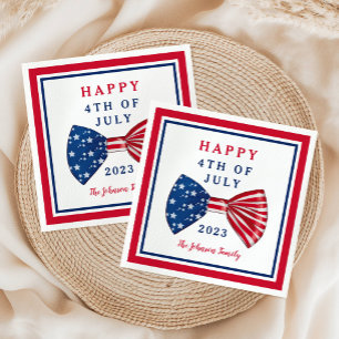 Stars And Stripes 4th Of July Napkin