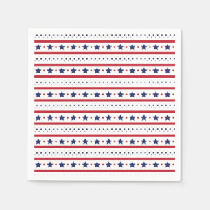 Stars and Stripes 4th of July  Napkin