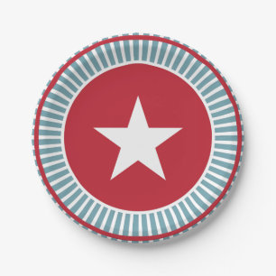 Stars and Stripes 4th of July PartyPaper Plate