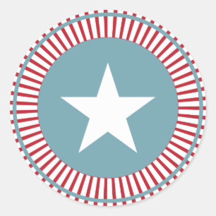 Stars and Stripes 4th of July Stickers