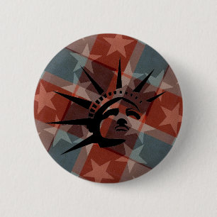 Stars and Stripes 6 Cm Round Badge