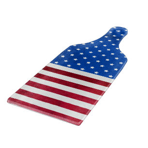 Stars And Stripes-American Flag by Shirley Taylor Cutting Board