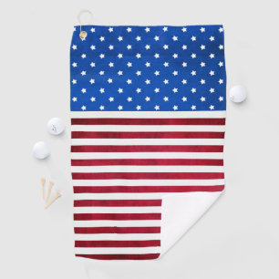 Stars and Stripes-American Flag by Shirley Taylor Golf Towel
