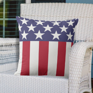 Stars and Stripes American Flag  Cushion