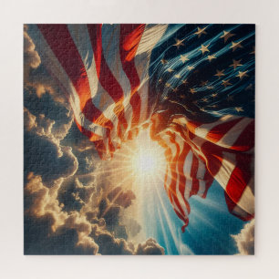 Stars and Stripes, American FLAG, Old Glory, Jigsaw Puzzle