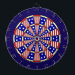 Stars and Stripes American Flag Patriotic Dartboard<br><div class="desc">This red, white and blue stars-and-stripes dartboard design is inspired by the flag of the United States of America. It would look cool in a game room or man cave with a rustic Americana theme and would be a great way to entertain your guests at a 4th of July Independence...</div>
