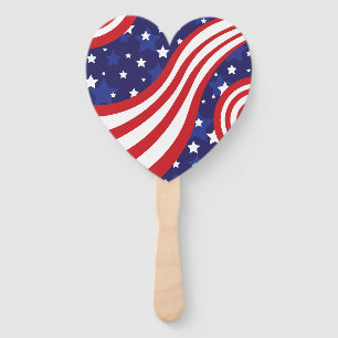 Stars and Stripes Are Waving Hand Fan