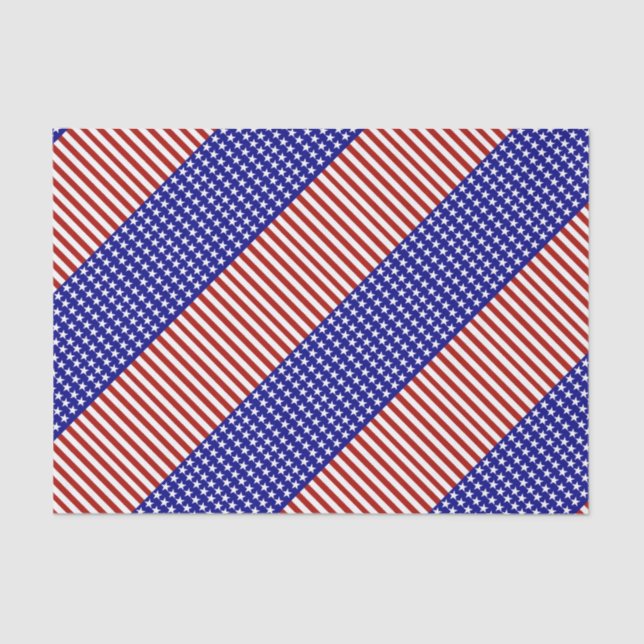 Stars and Stripes Background Tissue Paper (Front)