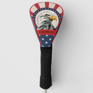 Stars and Stripes Bald Eagle Golf Head Cover