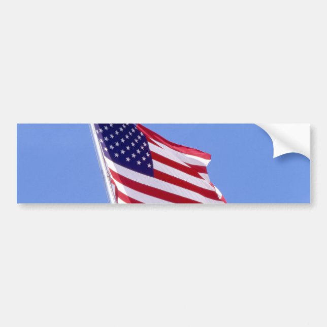 Stars and Stripes Bumper Sticker (Front)