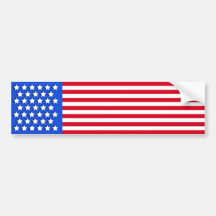 Stars and Stripes Bumper Sticker