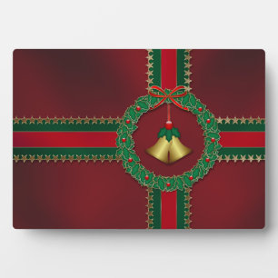 Stars and Stripes Christmas Photo Plaque