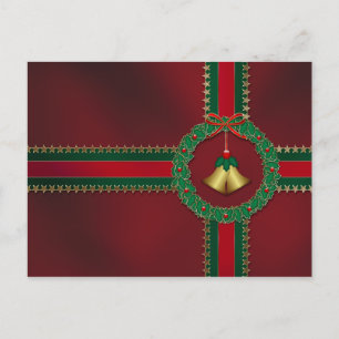 Stars and Stripes Christmas Postcard