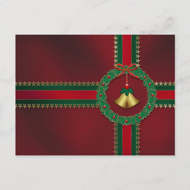 Stars and Stripes Christmas Postcard (Front)