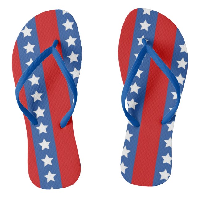 Stars and Stripes Design Jandals (Footbed)