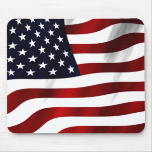 STARS AND STRIPES FLAG MOUSE PAD