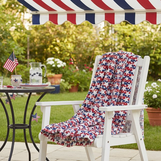 Stars and stripes  fleece blanket (Creator Uploaded)