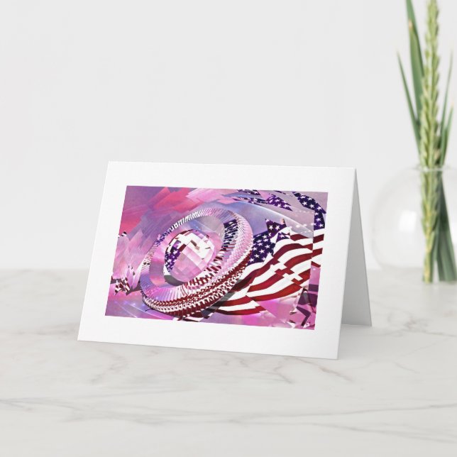 Stars and Stripes Forever Greeting Card (Front)