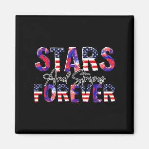 Stars and stripes forever patriotic brave magnet
