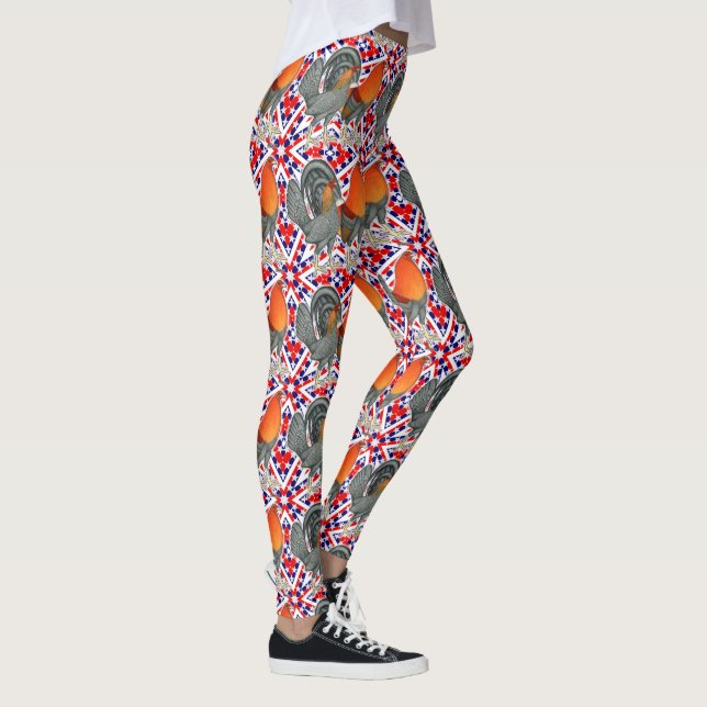 Stars and Stripes Gamefowl Leggings (Right)
