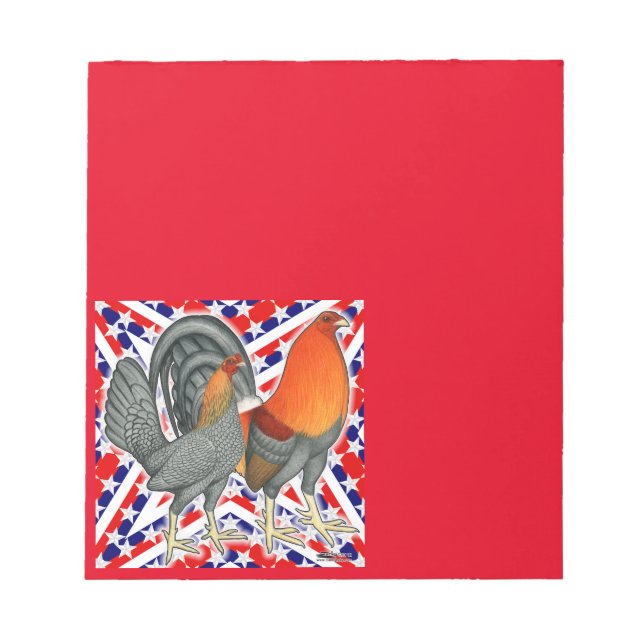 Stars and Stripes Gamefowl Notepad (Front)