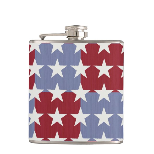 Stars and Stripes Hip Flask (Front)