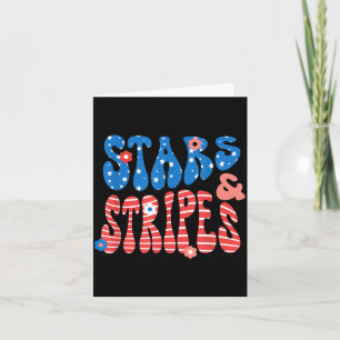 Stars and Stripes Independence Day Patriotic USA Card