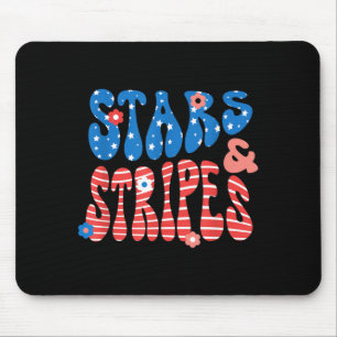 Stars and Stripes Independence Day Patriotic USA Mouse Pad