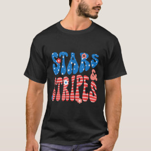 Stars and Stripes Independence Day Patriotic USA T-Shirt