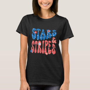 Stars and Stripes Independence Day Patriotic USA T-Shirt