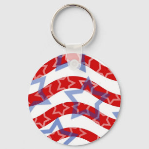 Stars-And-Stripes Key Ring