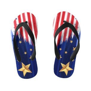 Stars and Stripes Kid's Flip Flops
