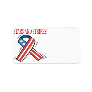 Stars And Stripes Label