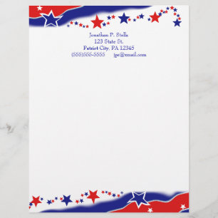 Stars and Stripes Letterhead Design
