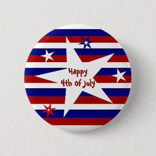 Stars and Stripes Party Button