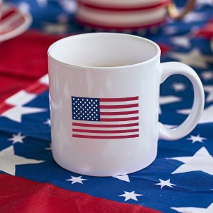 Stars And Stripes Patriotic American Flag July 4 Coffee Mug