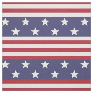 Stars and Stripes Patriotic American Flag USA Fabric