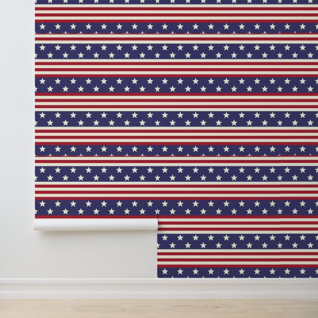 Stars and Stripes Patriotic American Flag USA Wallpaper (Application)