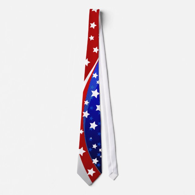 Stars And Stripes Patriotic -Independence Day 2 Tie (Front)