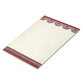 Stars and Stripes Patriotic Notepad