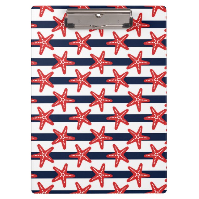Stars And Stripes Pattern Clipboard (Front)