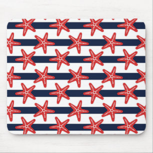 Stars And Stripes Pattern Mouse Pad