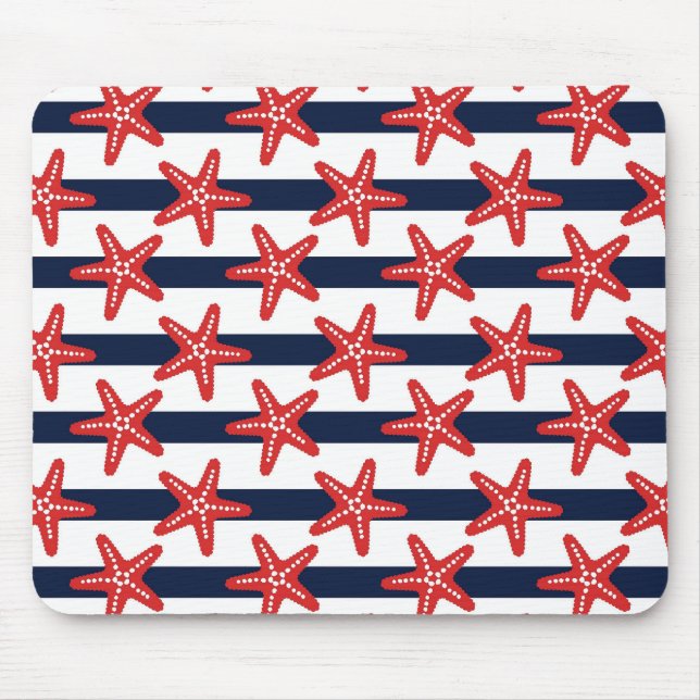 Stars And Stripes Pattern Mouse Pad (Front)