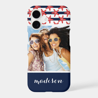 Stars And Stripes Pattern | Your Photo & Name