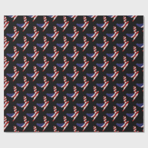 Stars And Stripes Peace Dove Wrapping Paper