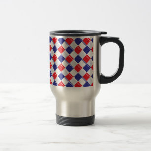 Stars and Stripes Plaid Travel Mug